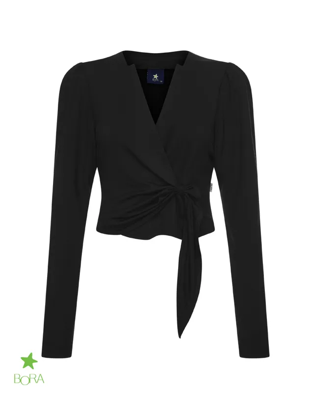 Áo Croptop Nữ Dài Tay Cổ V